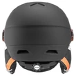 Uvex Junior visor pro black-orange mat sísisak - hátulról