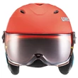 Uvex Junior visor pro orange-petrol met mat sísisak - szemből