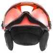 Uvex Junior visor pro orange-petrol met mat sísisak - felhajtott visorral