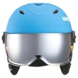 Uvex Junior visor pro liteblue-white mat sísisak - szemből