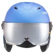 Uvex Junior visor pro blue met mat sísisak - szemből
