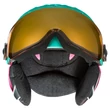 Uvex Junior visor pro mint mat sísisak - szemből
