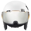 Uvex Hlmt 500 visor white-black mat sísisak - szemből
