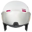 Uvex Hlmt 500 visor white-pink mat sísisak - szemből