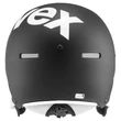 Uvex Hlmt 500 visor black-white mat sísisak - hátulról