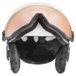 Uvex Hlmt 400 visor style white mat sísisak - felhajtott visorral