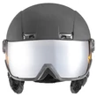 Uvex Hlmt 400 visor style black mat sísisak - szemből