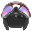 Uvex Hlmt 400 visor style titanium mat sísisak - felhajtott visorral
