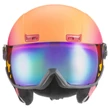 Uvex Hlmt 400 visor style pink-orange met mat sísisak - szemből
