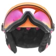 Uvex Hlmt 400 visor style pink-orange met mat sísisak - felhajtott visorral