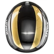 Uvex Race+ black-gold chrome sísisak - felülről