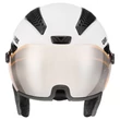 Uvex Hlmt 600 visor white mat sísisak - szemből