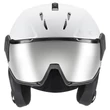 Uvex Instinct visor white-black mat sísisak - szemből