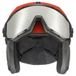 Uvex Instinct visor fierce red-black matt sísisak - szemből