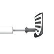 Topeak Peak DX II white mini pumpa - elforgatható markolat