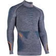 UYN Man Ambityon UW Shirt LG SL Melange Turtleneck black melange-atlantic-orange shiny - oldalról
