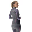 UYN Lady Ambityion UW Shirt LG SL Melange Turtle Neck black melange-purple-raspberry aláöltöző felső