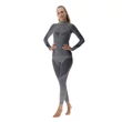 UYN Lady Ambityion UW Shirt LG SL Melange Turtle Neck black melange-purple-raspberry aláöltöző felső