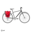 Ortlieb Back-Roller, QL2.1, red - black csomagtartó táska 2x20 L