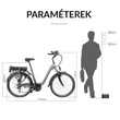 Bozon Evergreen Tour szürke elektromos kerékpár - paraméterek