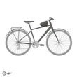 Ortlieb Toptube-Bag dark sand vízálló váztáska 1,5 L