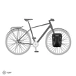 Ortlieb Sport-Packer, QL2.1 black csomagtartó táska 2x 15 L