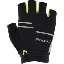 Roeckl Iguna black/fluo yellow kerékpáros kesztyű