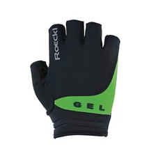 Roeckl Itamos 2 black/classic green rövid kerékpáros kesztyű