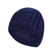 Sealskinz Cable Knit Beanie, kék sapka