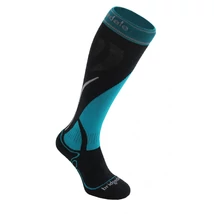 Bridgedale Women's Vertige mid, gunmetal/turquoise sízokni