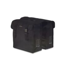 Basil Mara XL double bag, fekete csomagtartó táska