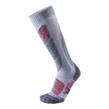 UYN Lady Ski All Mountrain Socks, light grey melange-coral sízokni