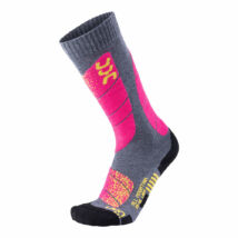 UYN Lady Ski All Mountrain Socks, medium grey melange-pink sízokni