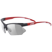 Uvex Sportstyle 802 V, black red white/smoke napszemüveg