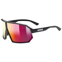 Uvex Sportstyle 237, black matt/mirror red napszemüveg