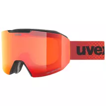 Uvex Evidnt ATTRACT, black matt/mirror red-orange síszemüveg