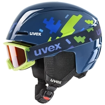 Uvex Viti set, blue puzzle sísisak szemüveggel
