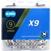 KMC X9 9 sebességes 1/2 x 11/128 114 szürke lánc