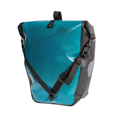 Ortlieb Back-Roller Design Wave Lines, petrol black, QL 2.1, 20 liter csomagtartó task