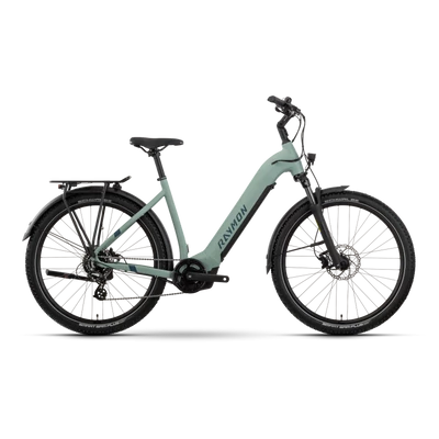 R Raymon Tourray Select Wave 27.5&quot;, 8S Altus, mint/aqua/cotton, e-city bike