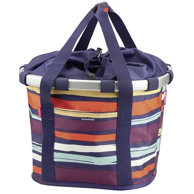 Klickfix Bikebasket, artist stripes első kosár