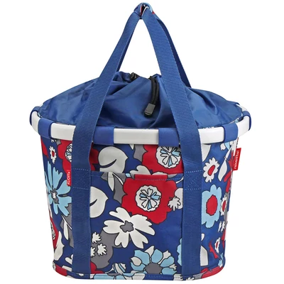 Klickfix Bikebasket, florist indigo első kosár