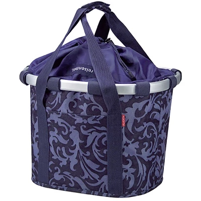 Klickfix Bikebasket, barock navy első kosár