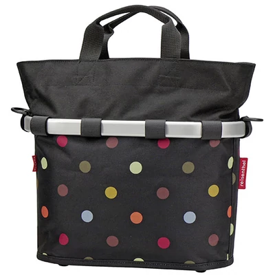 Klickfix Bikebasket, oval s dots első kosár