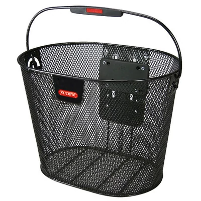 Klickfix Oval Plus, fekete első kosár
