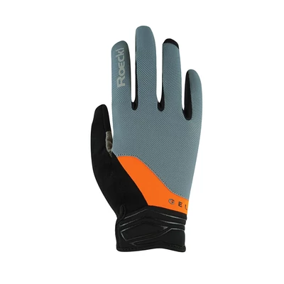 Roeckl Mori hurricane grey/fluo orange hosszú kerékpáros kesztyű