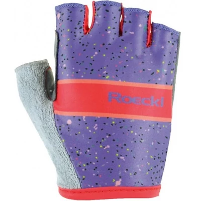 Roeckl Triest speckled purple rövid gyerek kerékpáros kesztyű
