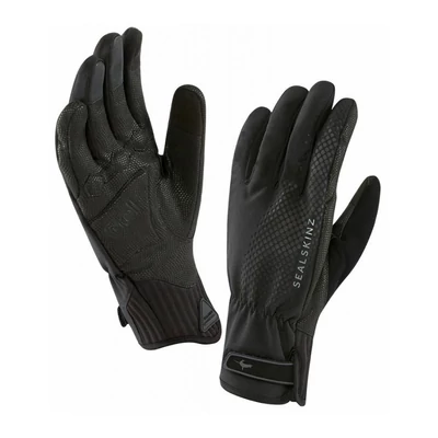 Sealskinz All Weather Cycle, fekete kerékpáros kesztyű