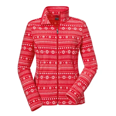 Schöffel Fleece Jacket Salto1, flame scarlet pulóver