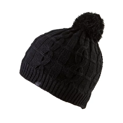 Sealskinz Cable Knit Bobble, fekete sapka